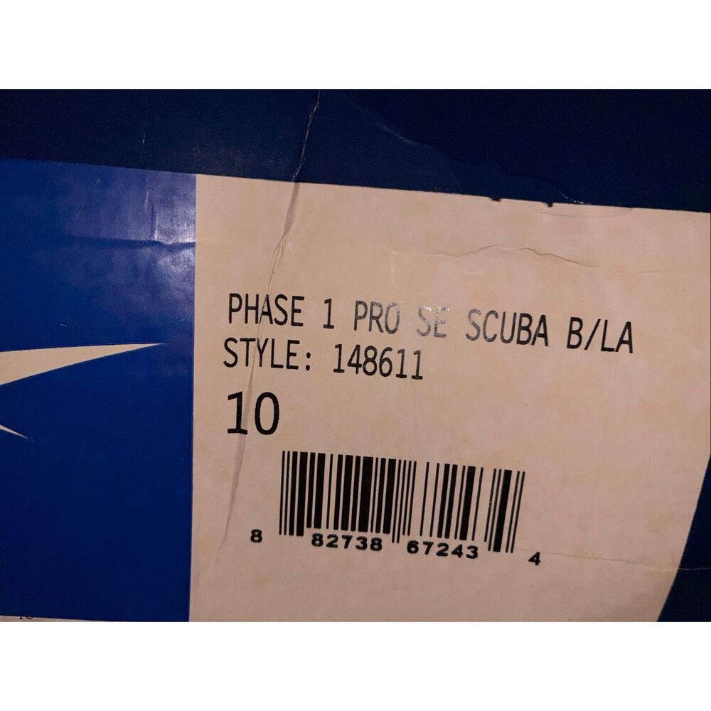 PHASE 1 PRO SE SCUBA B/LAPIS/WHT/FL RED 6-148611 CLASSIC MEN SIZE 9 - Picture 5 of 5